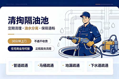 晋中清掏隔油池